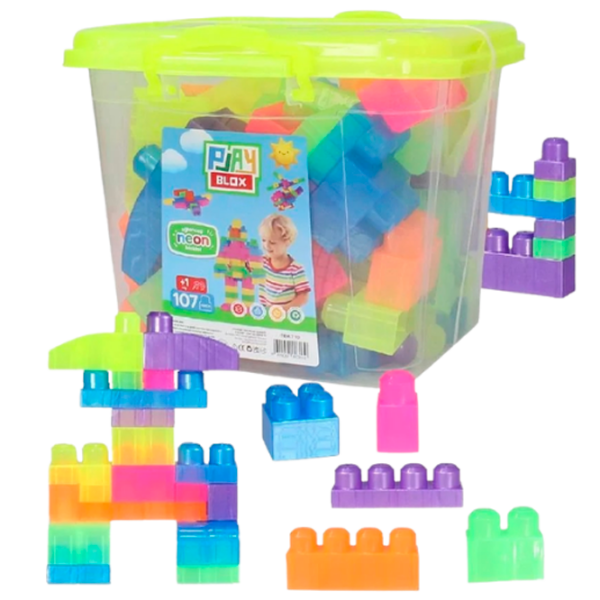 Constructor Play Toys Play Blox Multicolor Numărul de piese 107, 1+ photo 5