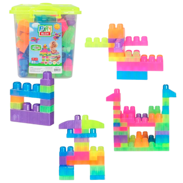 Constructor Play Toys Play Blox Multicolor Numărul de piese 83, 1+ photo 5