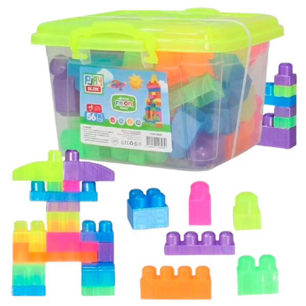 Constructor Play Toys Play Blox Multicolor Numărul de piese 56, 1+ photo 3