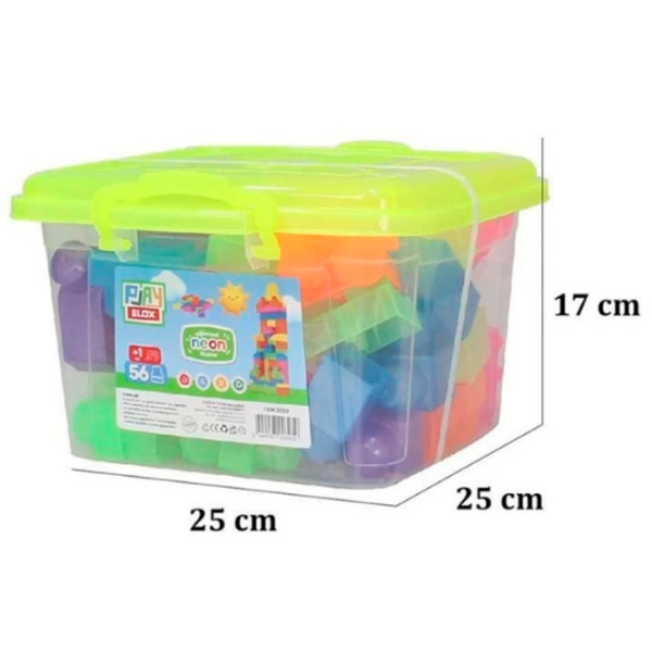 Constructor Play Toys Play Blox Multicolor Numărul de piese 56, 1+ photo 5