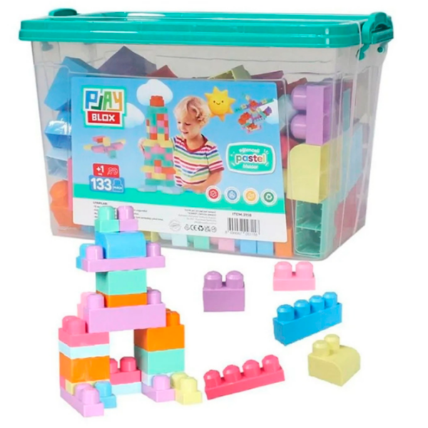 Constructor Play Toys Play Blox Multicolor Numărul de piese 133, 1+ photo 4