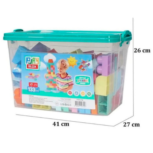 Constructor Play Toys Play Blox Multicolor Numărul de piese 133, 1+ photo 6