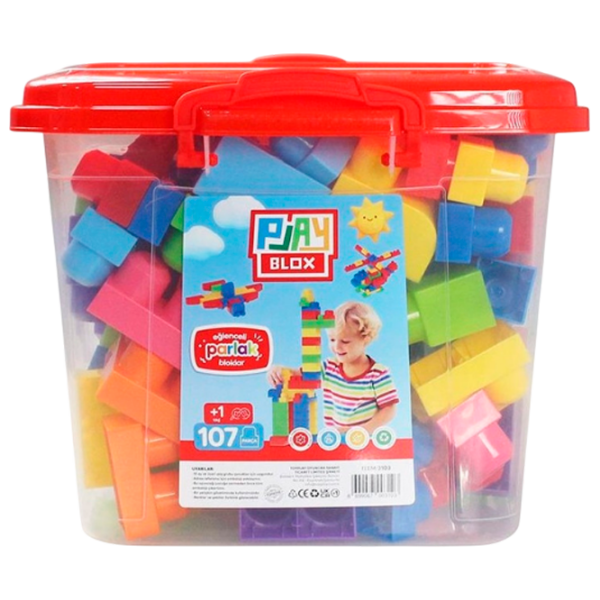 Конструктор Play Toys Play Blox Разноцветный Количество деталей 107, 1+