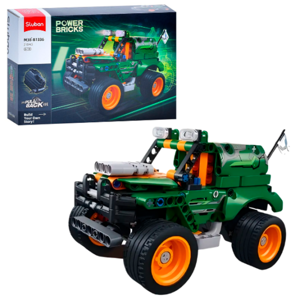 Constructor Sluban SUV Green Numărul de piese 210, 12+ photo 2