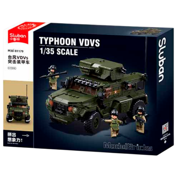 Constructor Sluban Typhoon VDVS Khaki Numărul de piese 471, 12+ photo 1