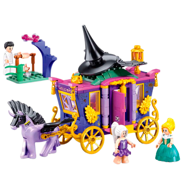 Constructor Sluban The witch's carriage in the forest Violet Numărul de piese 287, 12+ photo 2