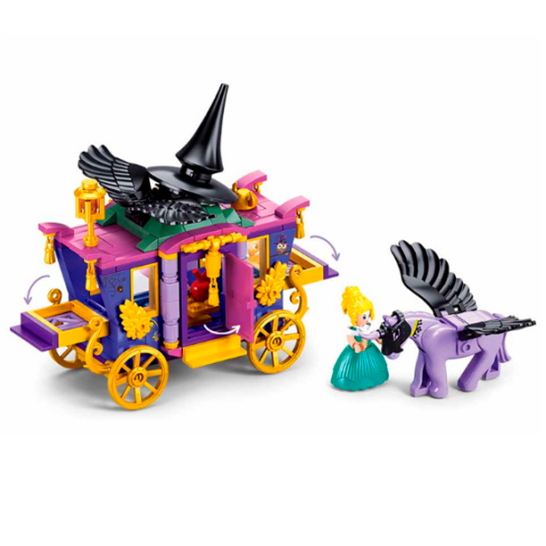 Constructor Sluban The witch's carriage in the forest Violet Numărul de piese 287, 12+ photo 5