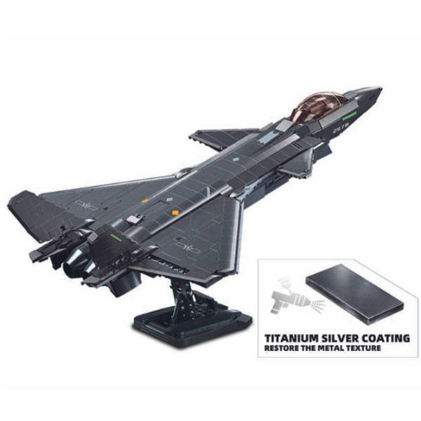 Constructor Sluban Stealth J20SS Gray Numărul de piese 953, 12+ photo 5