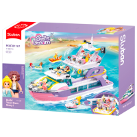 Constructor Sluban Yacht White Numărul de piese 1108, 12+
