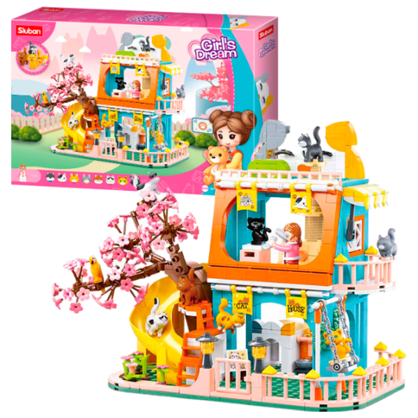 Constructor Sluban Cat House Orange Numărul de piese 521, 6+ photo 2