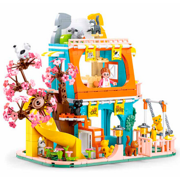 Constructor Sluban Cat House Orange Numărul de piese 521, 6+ photo 3