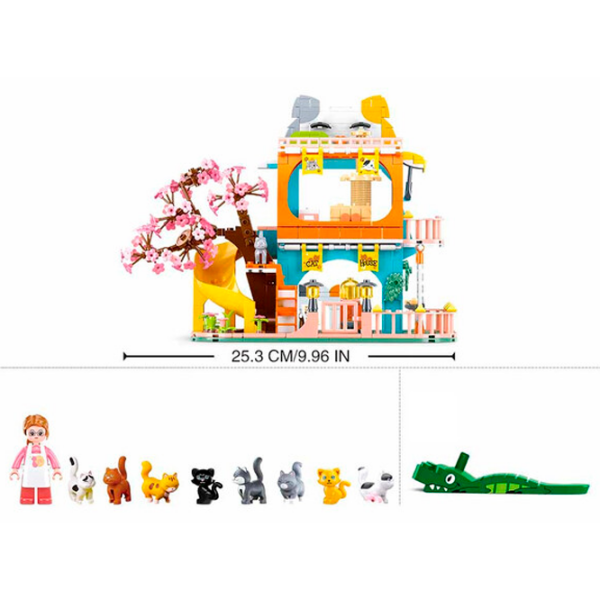 Constructor Sluban Cat House Orange Numărul de piese 521, 6+ photo 4