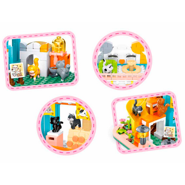 Constructor Sluban Cat House Orange Numărul de piese 521, 6+ photo 6