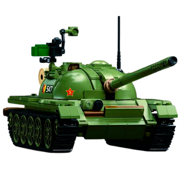 Constructor Sluban T-54S Khaki Numărul de piese 604, 12+ photo 4
