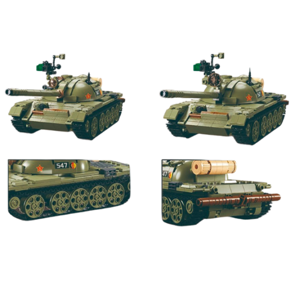 Constructor Sluban T-54S Khaki Numărul de piese 604, 12+ photo 5