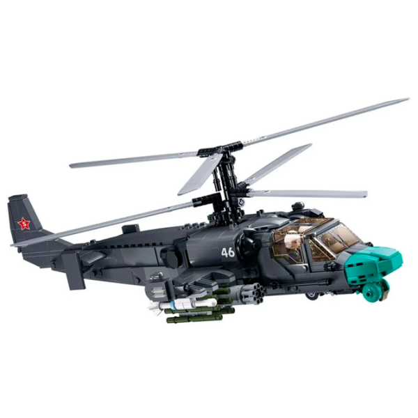 Constructor Sluban KA-52S Gray Numărul de piese 913, 12+ photo 4