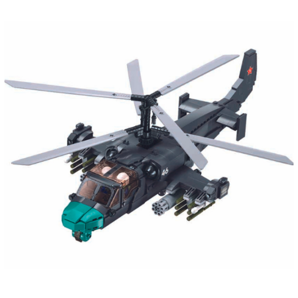 Constructor Sluban KA-52S Gray Numărul de piese 913, 12+ photo 5