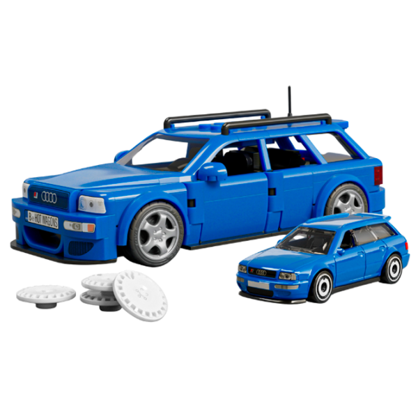 Constructor Hot Wheels ’94 Audi Avant RS2 Blue Numărul de piese 253, 6+ photo 3