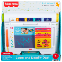 Tablă de desen Fisher Price Learn and Doodle Writing Pad JDL70 White Pentru copii, 3+