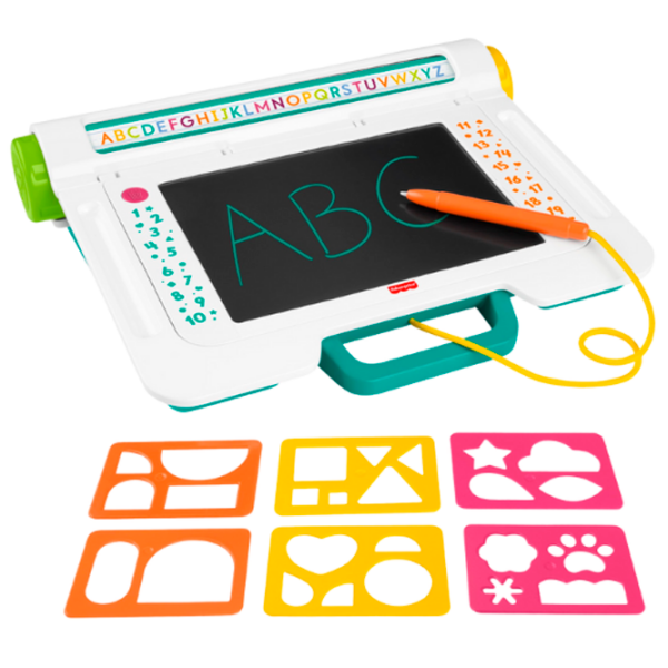 Tablă de desen Fisher Price Learn and Doodle Writing Pad JDL70 White Pentru copii, 3+ photo 3
