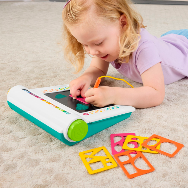 Tablă de desen Fisher Price Learn and Doodle Writing Pad JDL70 White Pentru copii, 3+ photo 6