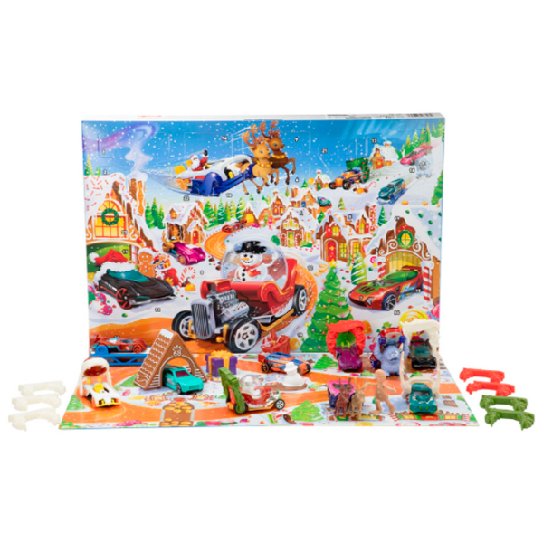 Jucărie interactivă Hot Wheels Advent Calendar 2025 JCB47 Red Pentru băieți, 3+ photo 2