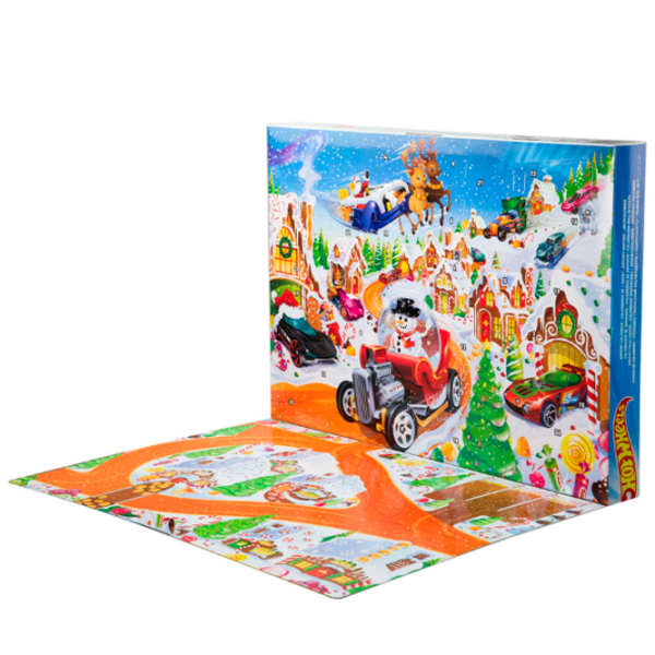 Jucărie interactivă Hot Wheels Advent Calendar 2025 JCB47 Red Pentru băieți, 3+ photo 3