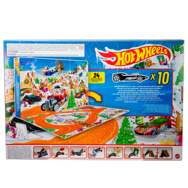 Jucărie interactivă Hot Wheels Advent Calendar 2025 JCB47 Red Pentru băieți, 3+ photo 5