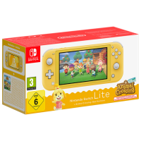 Consolă portabilă pentru jocuri Nintendo Lite Blue + Animal Crossing: New Horizons Yellow HDD , RAM 4 GB
