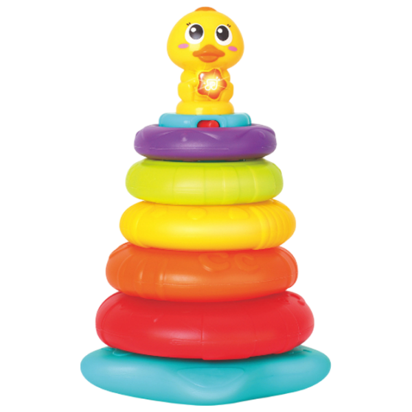 Joc educativ Hola Toys Duckling – rainbow 2101 Multicolor 0+