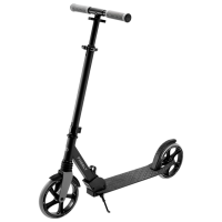 Детский двухколёсный самокат KinderKraft FREELY (KRFREE00BLK0000) Черный 5 лет, 100 кг, Полиуретановые