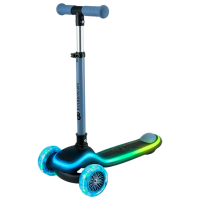 Детский трёхколёсный самокат KinderKraft Raket (KRRAKE00BLU0000) Синий 3 года, 50 кг, Полиуретановые