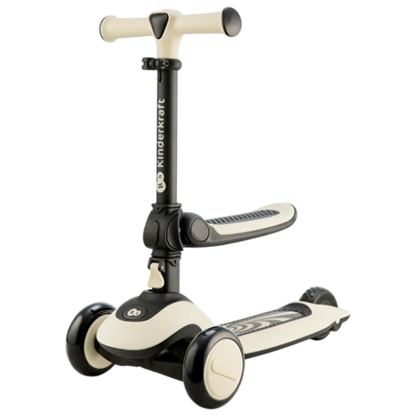 Детский трёхколёсный самокат KinderKraft Halley (KRHALL00WHT0000) Белый 1 год, 20 кг, Полиуретановые photo 1