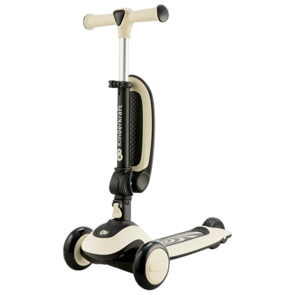 Детский трёхколёсный самокат KinderKraft Halley (KRHALL00WHT0000) Белый 1 год, 20 кг, Полиуретановые photo 3