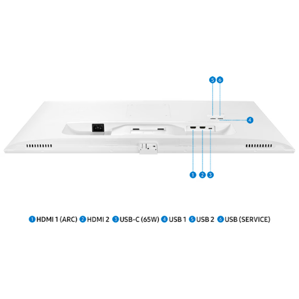 Монитор Samsung S32DM703 Белый 32" 4K VA WLED photo 4