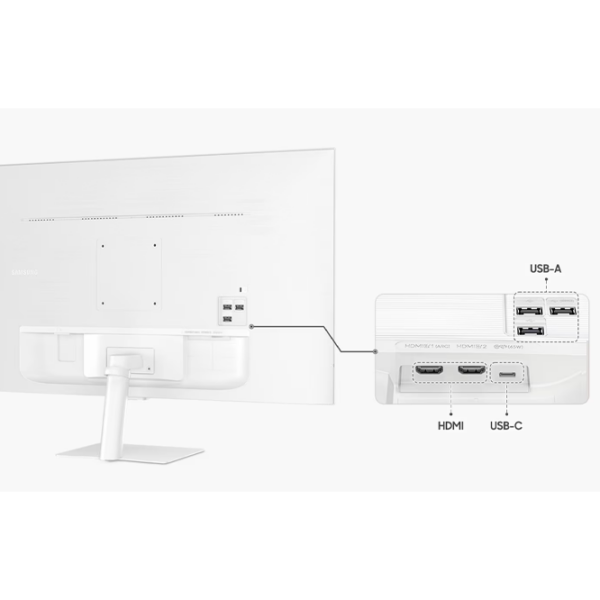 Монитор Samsung S32DM703 Белый 32" 4K VA WLED photo 6