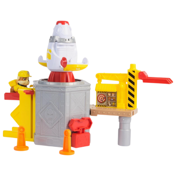 Figurine Spin Master Rubble & Crew Launch 'N' Spin Spaceship Playset 3+ / Orange photo 3