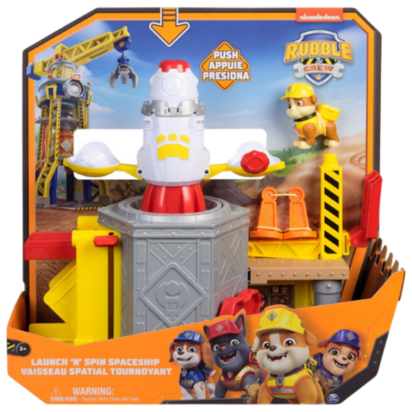 Figurine Spin Master Rubble & Crew Launch 'N' Spin Spaceship Playset 3+ / Orange photo 8