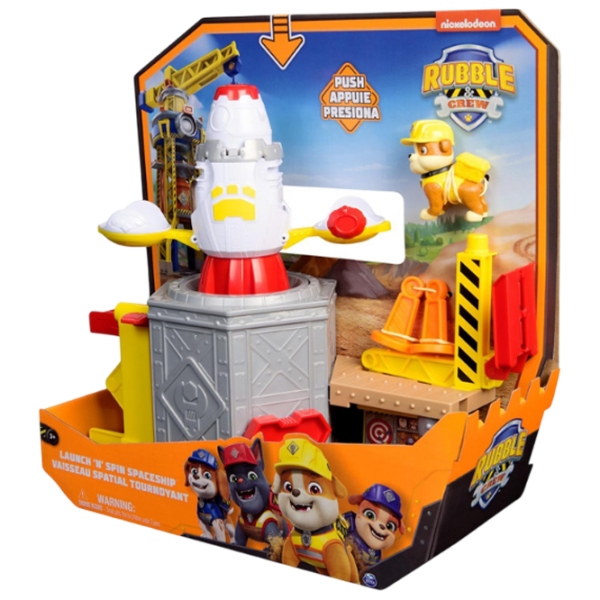 Figurine Spin Master Rubble & Crew Launch 'N' Spin Spaceship Playset 3+ / Orange photo 9