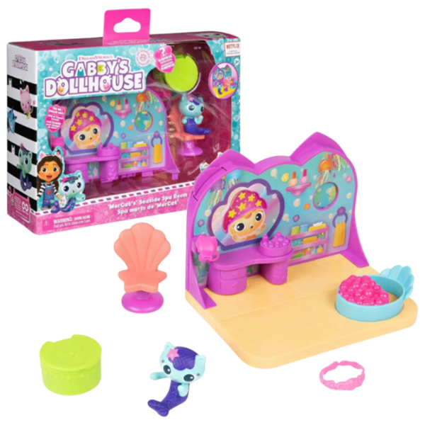 Figurine Spin Master Gabby's Dollhouse MerCat's Seaside Spa Room 3+ / Pink photo 1