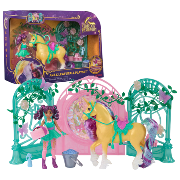 Figurine Spin Master Unicorn Academy Ava & Leaf Magical Stable Playset 4+ / Green photo 1