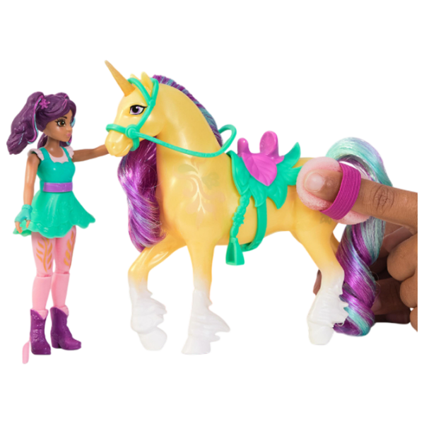 Figurine Spin Master Unicorn Academy Ava & Leaf Magical Stable Playset 4+ / Green photo 3