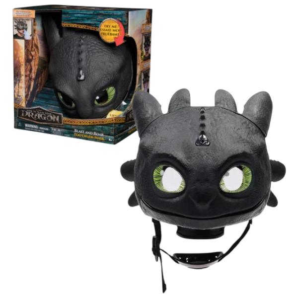 Интерактивная игрушка Spin Master DreamWorks Dragons Toothless Interactive Mask 5+ / Черный photo 1