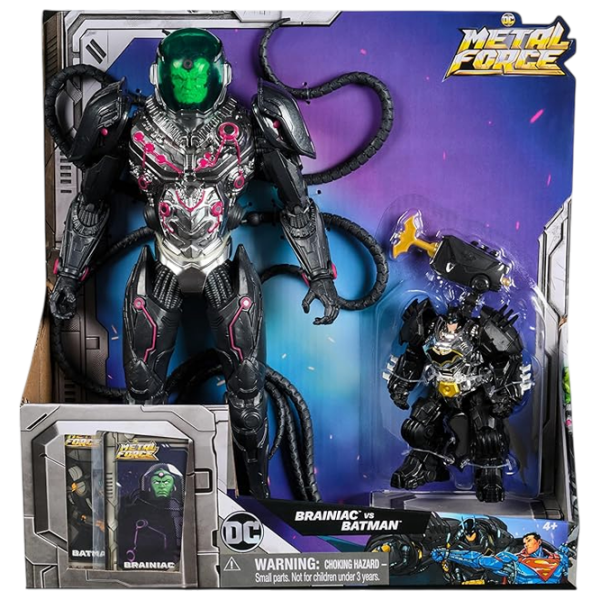 Figurine Spin Master DC Metal Force Brainiac vs. Batman Battle Pack 4+ / Black photo 7