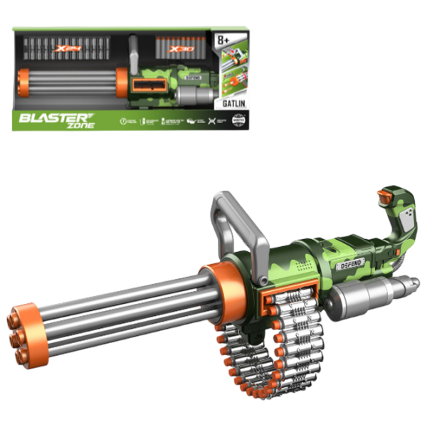 Бластер WeiYu Machine gun WY2101C Зеленый патронный, пуля, 8+ photo 2