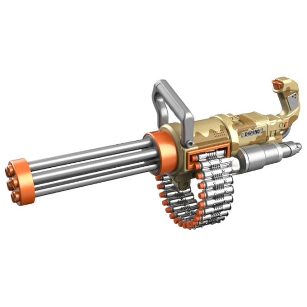 Бластер WeiYu Machine gun WY2101D Песочный патронный, пуля, 8+ photo 1