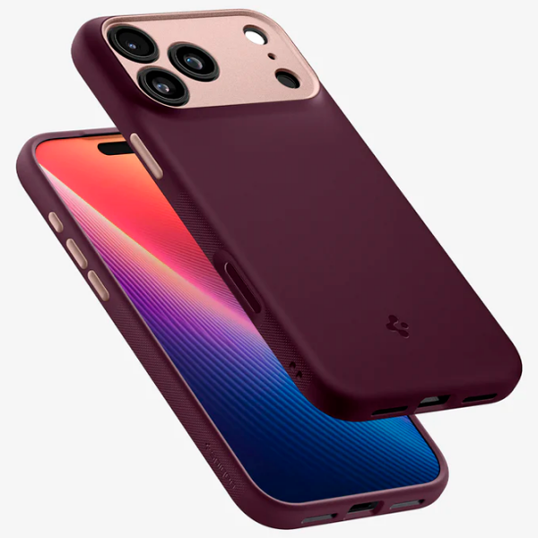 Чехол для смартфона Apple iPhone 17 Pro Max (Nano Pop) Beige Бургундия Spigen, ТПУ, MagSafe Back photo 6