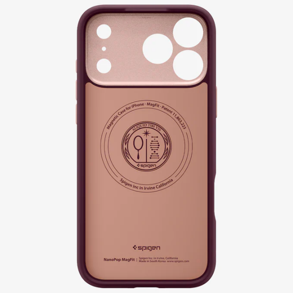 Чехол для смартфона Apple iPhone 17 Pro Max (Nano Pop) Beige Бургундия Spigen, ТПУ, MagSafe Back photo 7