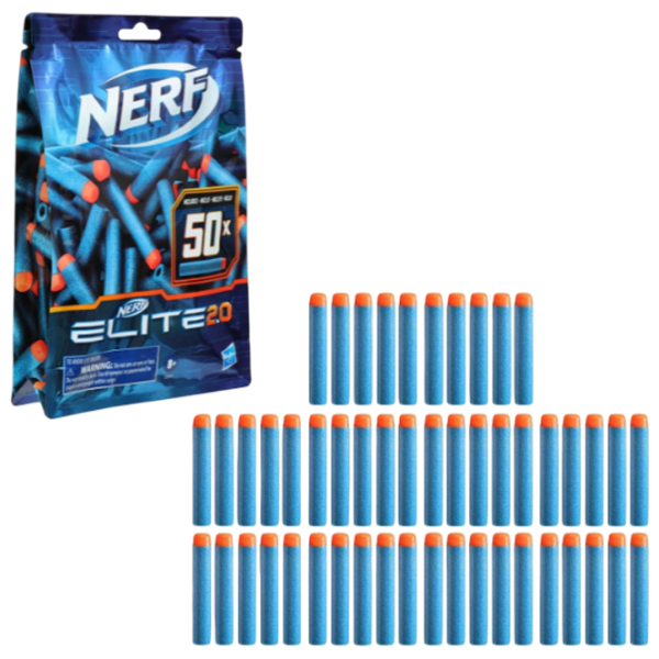 Боеприпасы Hasbro Nerf Elite 2.0 E9484 Синий патронный, пуля, 8+ photo 1