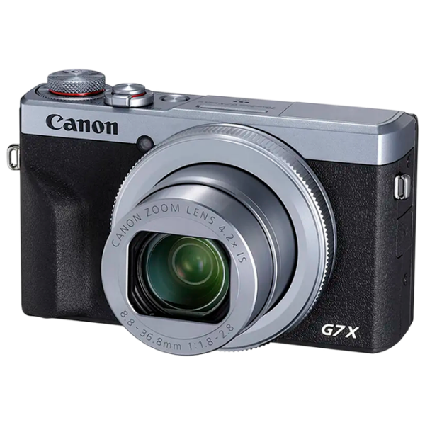 Cameră foto Canon PS G7 X Mark III + Additional Battery + Compact Silver CMOS, 20.1 MP, F 1.8 - F 2.8 photo 1